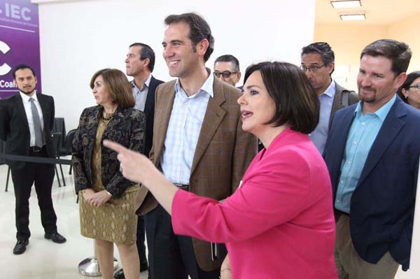 Reunión INE con el Instituto Electoral de Coahuila.