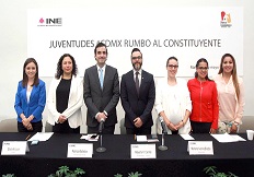Realiza INE Foro de candidaturas jóvenes rumbo a la Asamblea Constituyente de la Ciudad de México
