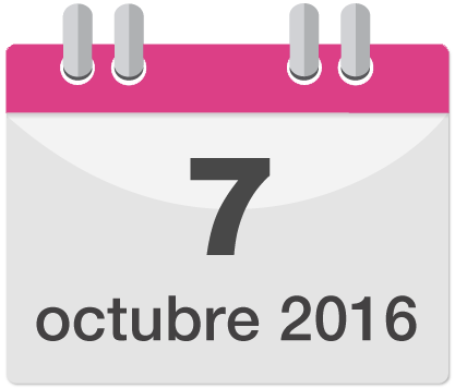 Calendario 7 de octubre 2016