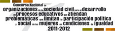 Banner: Concurso nacional de Organizaciones de la Sociedad Civil 2011-2012