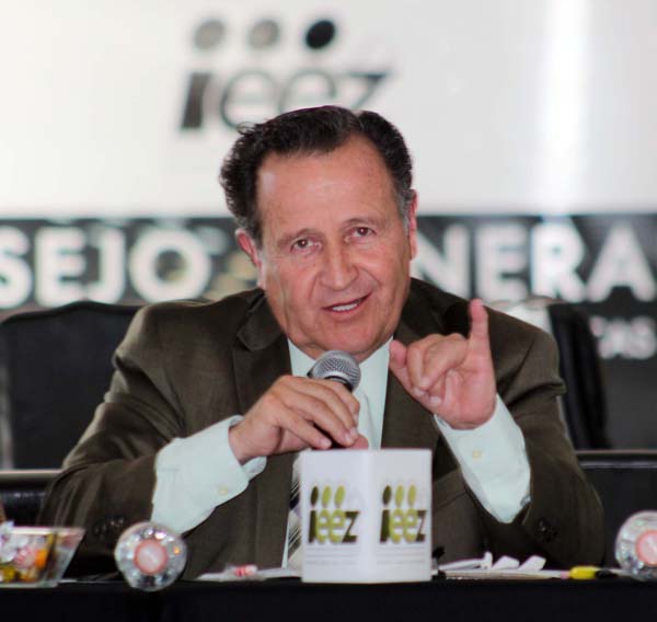 Consejero Presidente del IEEZ José Virgilio Rivera Delgadillo.