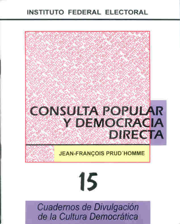 CONSULTA POPULAR Y DEMOCRACIA DIRECTA