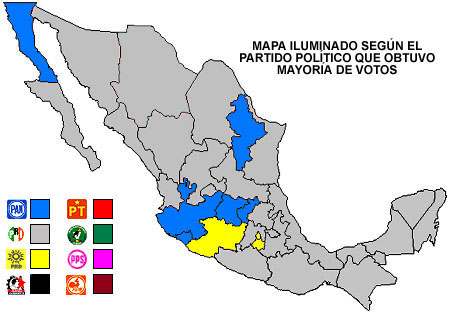Mapa de Diputados por Representaci�n Proporcional