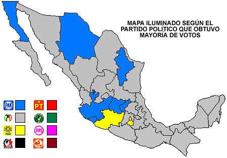 Mapa de Senadores por Representaci�n Proporcional
